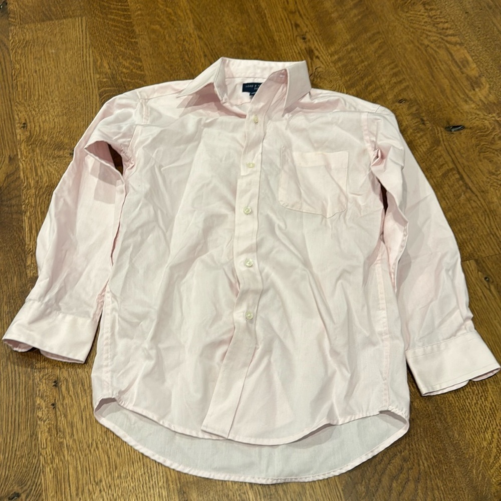 Lord and Taylor Boys Button Down Shirt Pink Size 10